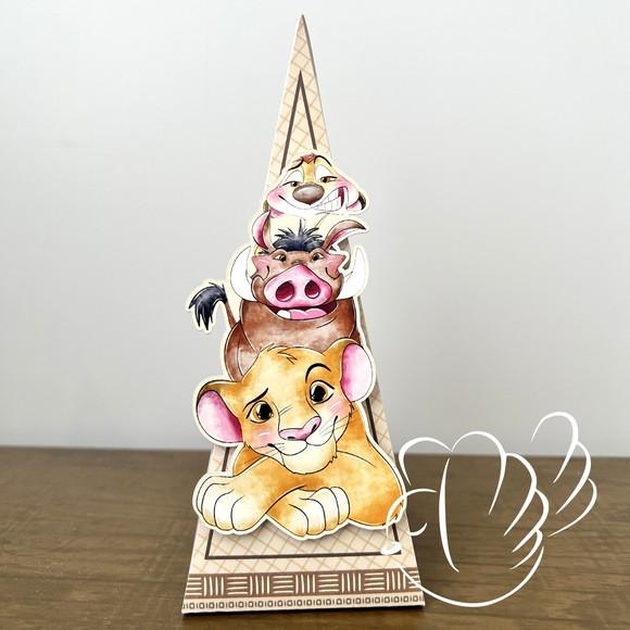 Personalizados-caixinhas-rei Leão Aquarela - 10 Itens