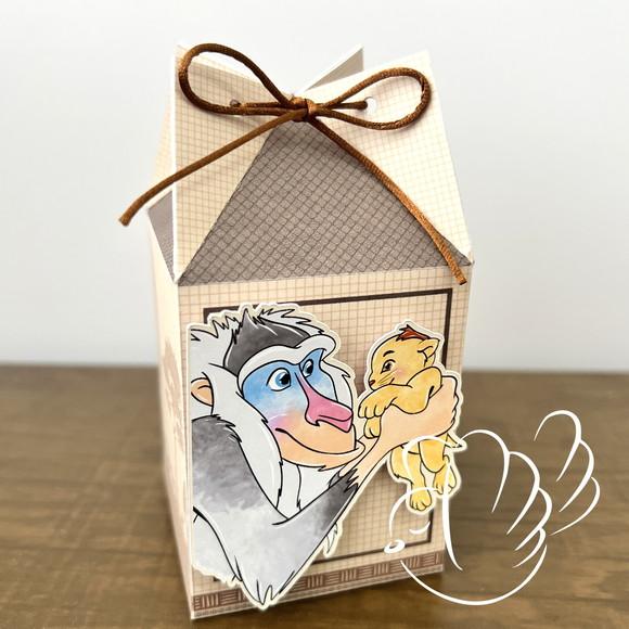 Personalizados-caixinhas-rei Leão Aquarela - 30 Itens