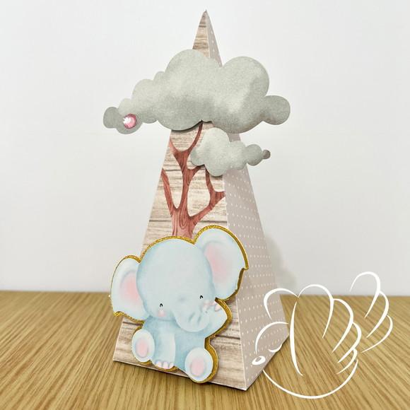 Personalizados-caixinhas-safari Rosa -10 Itens