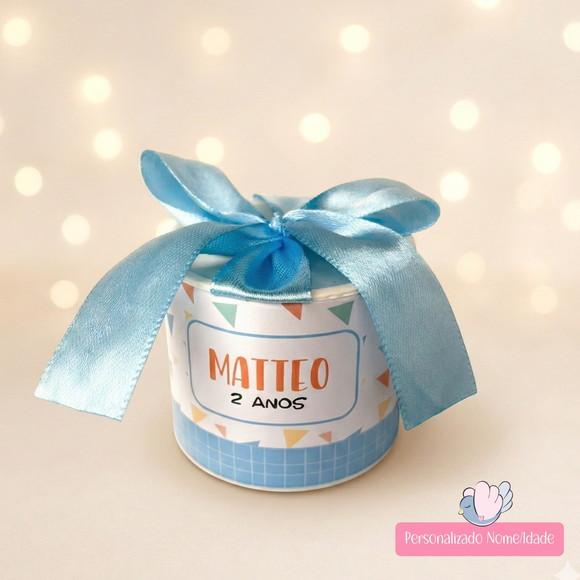 Tubolata Mini Personalizada - Três Palavrinhas - 25 Unidades