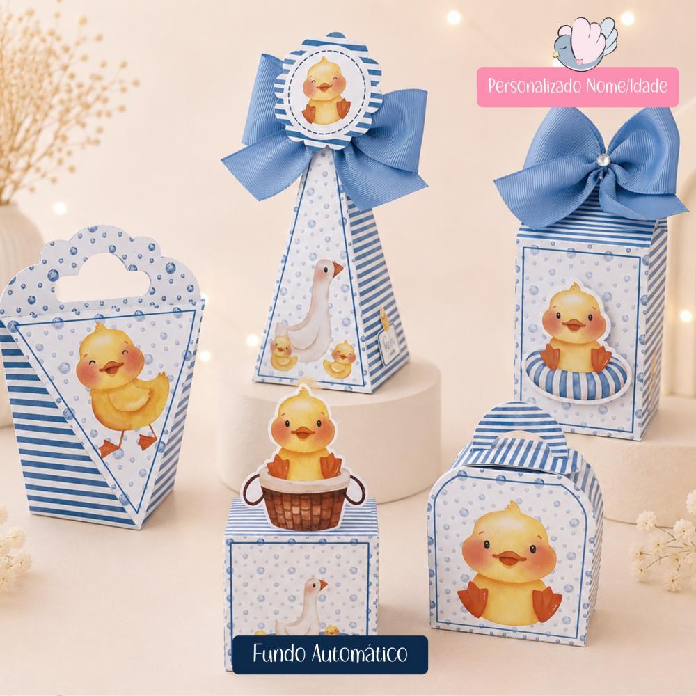 Personalizados - Caixinhas - Patinhos - 10 Itens