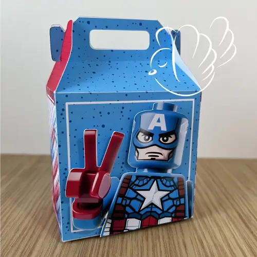 Kit Festa - Personalizado - Capitão América Lego