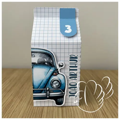 Kit Festa - Personalizado - Fusca Azul