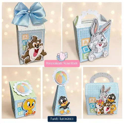 Kit Festa - Personalizado - Looney Tunes Baby Aquarela
