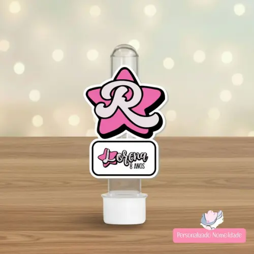 30 Apliques para Tubetes Personalizados - Clube dos Rosa