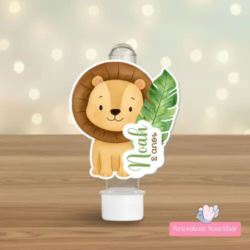 30 Apliques para Tubetes Personalizados - Leaozinho