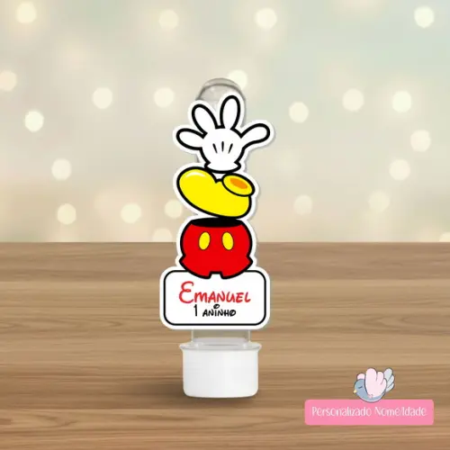 30 Apliques para Tubetes Personalizados - Mickey