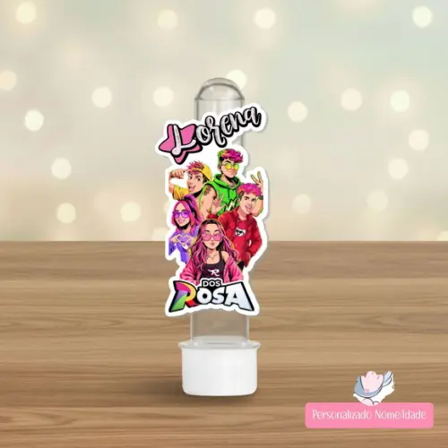 40 Apliques para Tubetes Personalizados - Clube dos Rosa