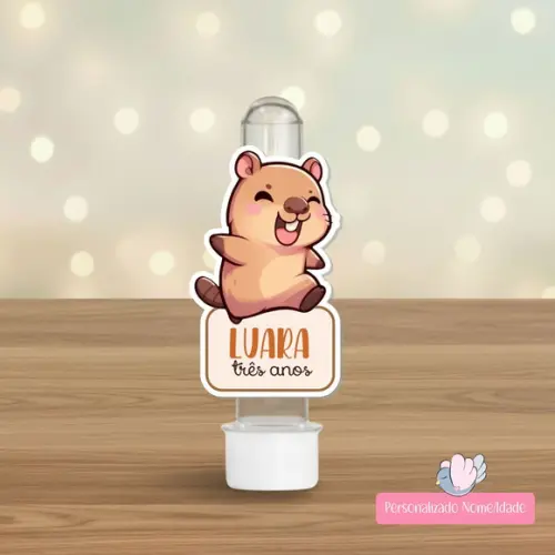 50 Apliques para Tubetes Personalizados - Capivara