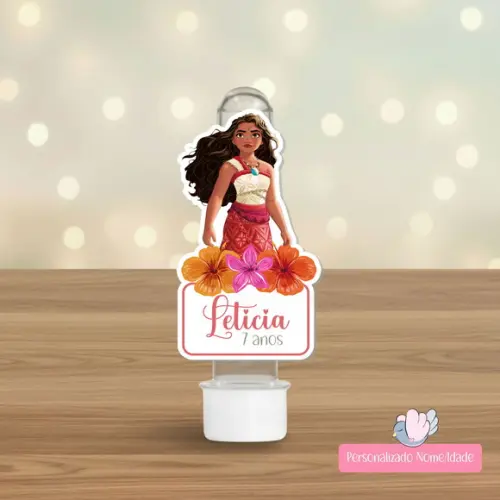50 Apliques para Tubetes Personalizados - Moana
