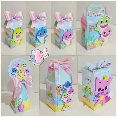 Kit Festa - Baby Shark Menina - 10 Itens