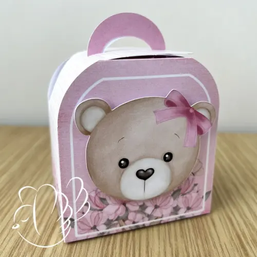Kit Festa - Ché de Bebe Ursinha Rosa - 10 Itens