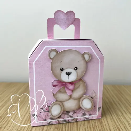 Kit Festa - Ché de Bebe Ursinha Rosa - 10 Itens