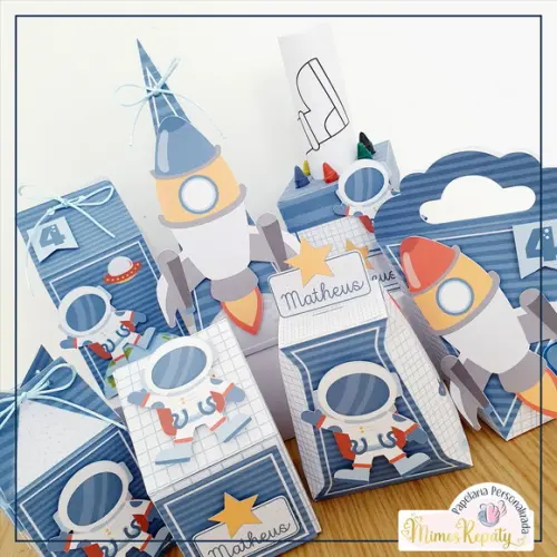 Kit Festa Astronauta -50 Itens