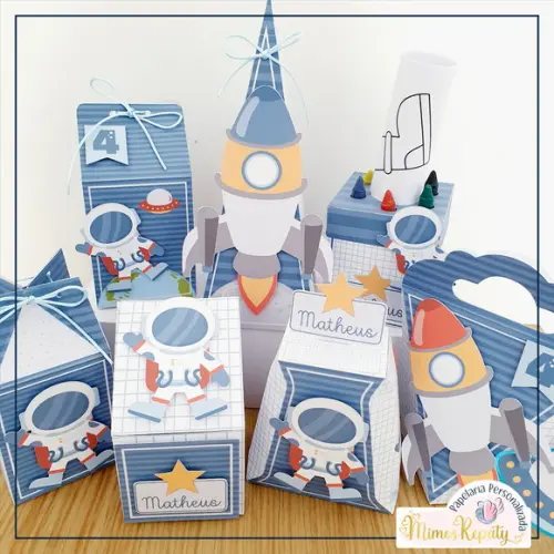 Kit Festa Astronauta -50 Itens