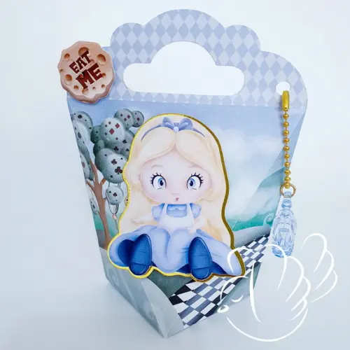 Personalizados - Caixinhas - Alice Aquarela - 10 Itens