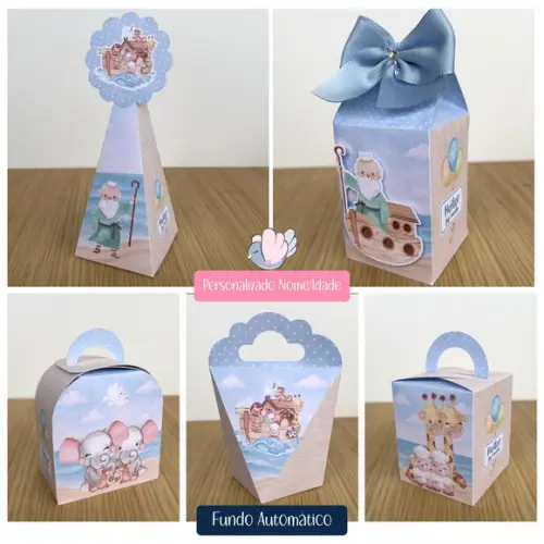 Personalizados - Caixinhas - Arca de Noé - 20 Itens