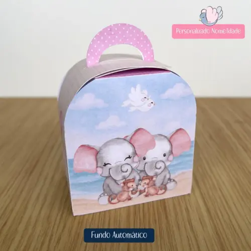Personalizados - Caixinhas - Arca de Noé Menina - 10 Itens
