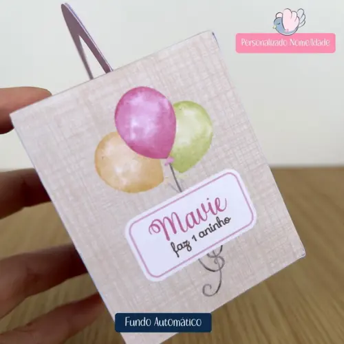 Personalizados - Caixinhas - Arca de Noé Menina - 25 Itens