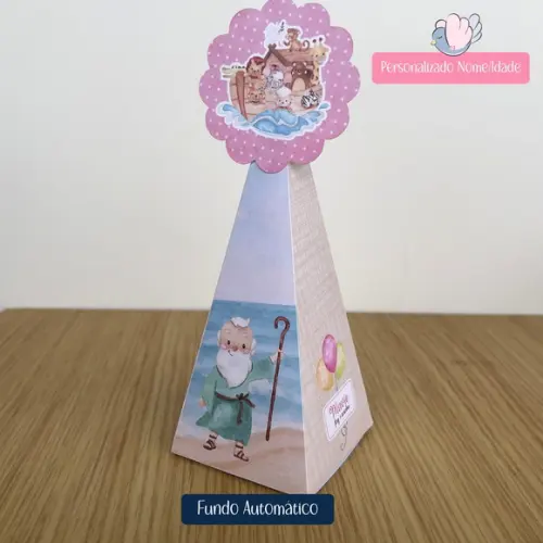 Personalizados - Caixinhas - Arca de Noé Menina - 40 Itens