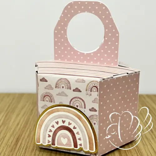 Personalizados - Caixinhas - Arco Iris Boho - 10 Itens