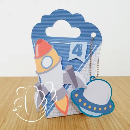 Personalizados - Caixinhas - Astronauta - 10 Itens