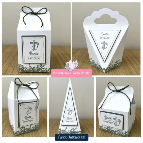Personalizados - Caixinhas - Batizado - 50 Itens