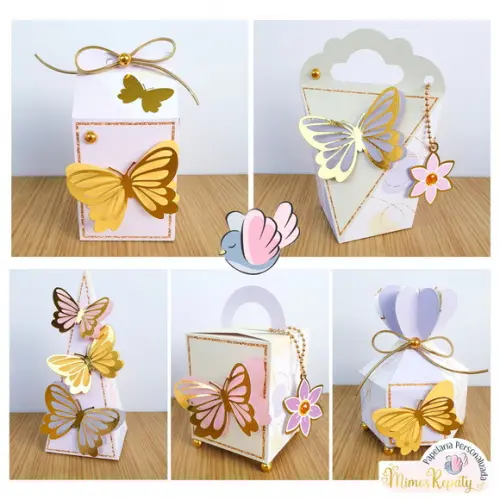 Personalizados - Caixinhas - Borboleta Candy - 10 Itens