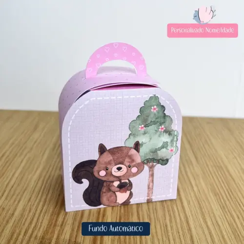 Personalizados - Caixinhas - Bosque Menina- 15 Itens