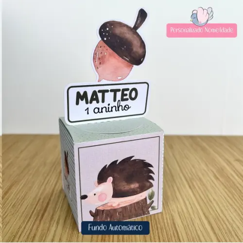Personalizados - Caixinhas - Bosque Menino- 10 Itens