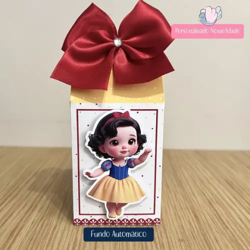 Personalizados - Caixinhas - Branca de Neve Cute - 30 Itens