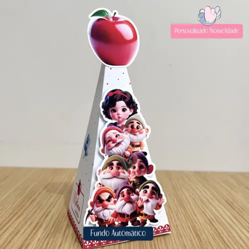 Personalizados - Caixinhas - Branca de Neve Cute - 30 Itens