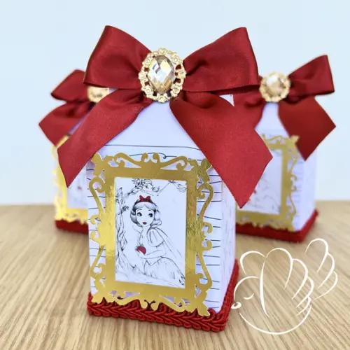 Personalizados - Caixinhas - Branca de Neve Luxo - 10 Itens