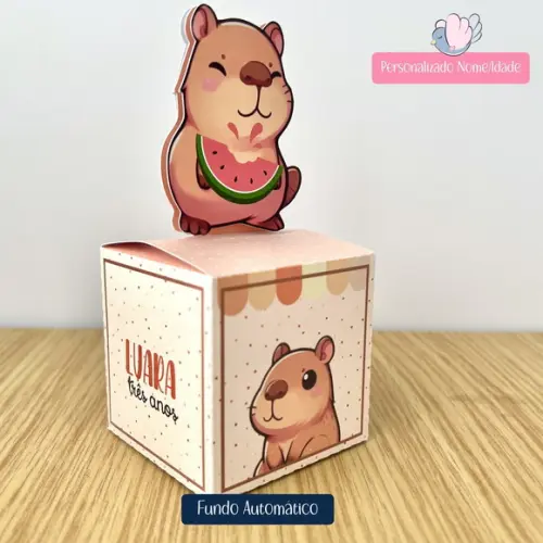 Personalizados - Caixinhas - Capivara - 25 Itens
