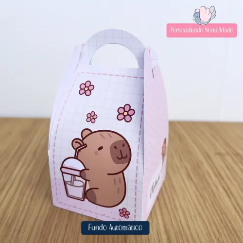 Personalizados - Caixinhas - Capivara Cute - 50 Itens