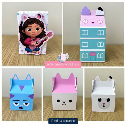 Personalizados - Caixinhas - Casa Mágica da Gabby - 50 Itens