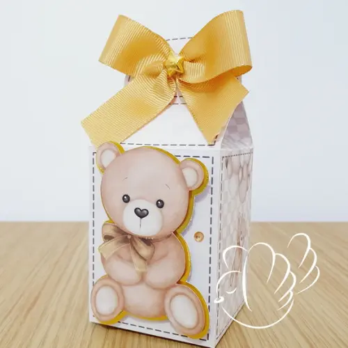 Personalizados - Caixinhas - Chá de Bebê Ursinho - 10 Itens