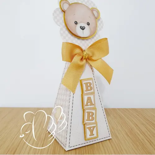 Personalizados - Caixinhas - Chá de Bebê Ursinho - 10 Itens