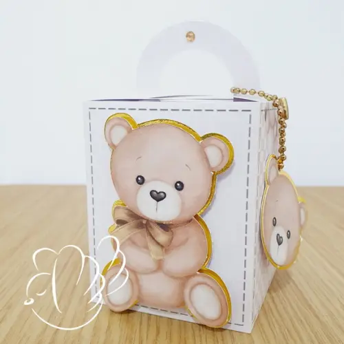 Personalizados - Caixinhas - Chá de Bebê Ursinho - 10 Itens