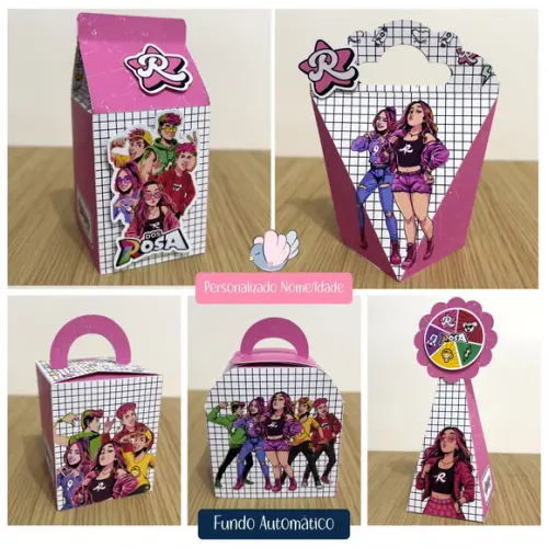 Personalizados - Caixinhas - Clube dos Rosa - 25 Itens