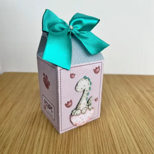 Personalizados - Caixinhas - Dino Aquarela - 10 Itens