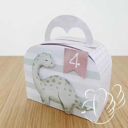 Personalizados - Caixinhas - Dino Aquarela - 10 Itens