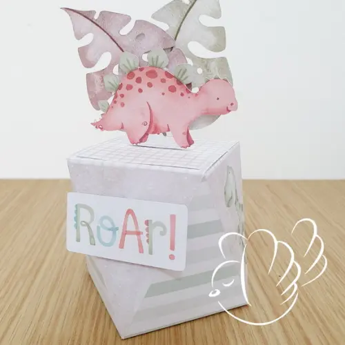 Personalizados - Caixinhas - Dino Aquarela - 10 Itens