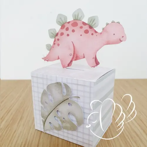 Personalizados - Caixinhas - Dino Aquarela - 10 Itens