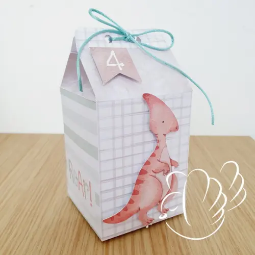 Personalizados - Caixinhas - Dino Aquarela - 10 Itens