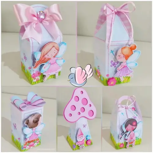 Personalizados - Caixinhas - Fadinha - 10 Itens