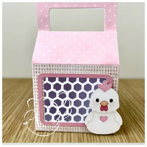 Personalizados - Caixinhas - Fazendinha Rosa - 10 Itens