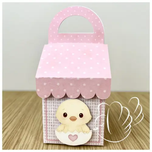 Personalizados - Caixinhas - Fazendinha Rosa - 10 Itens