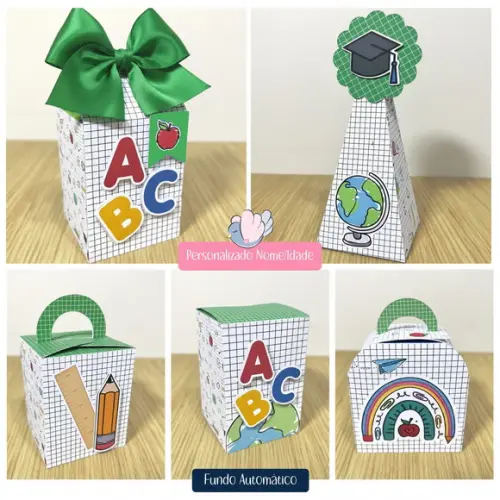 Personalizados - Caixinhas - Formatura Verde - 30 Itens