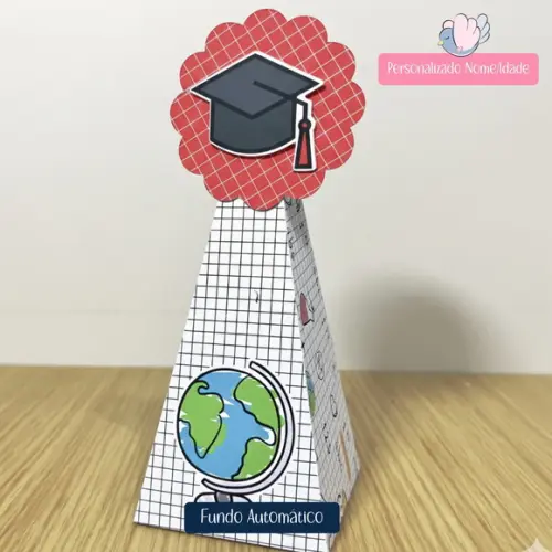 Personalizados - Caixinhas - Formatura Vermelho - 10 Itens